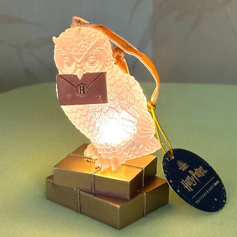 HARRY POTTER HEDWIG LIGHT-UP ORNAMENT:NIB
